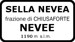 Sella Nevea Street Sign Logo